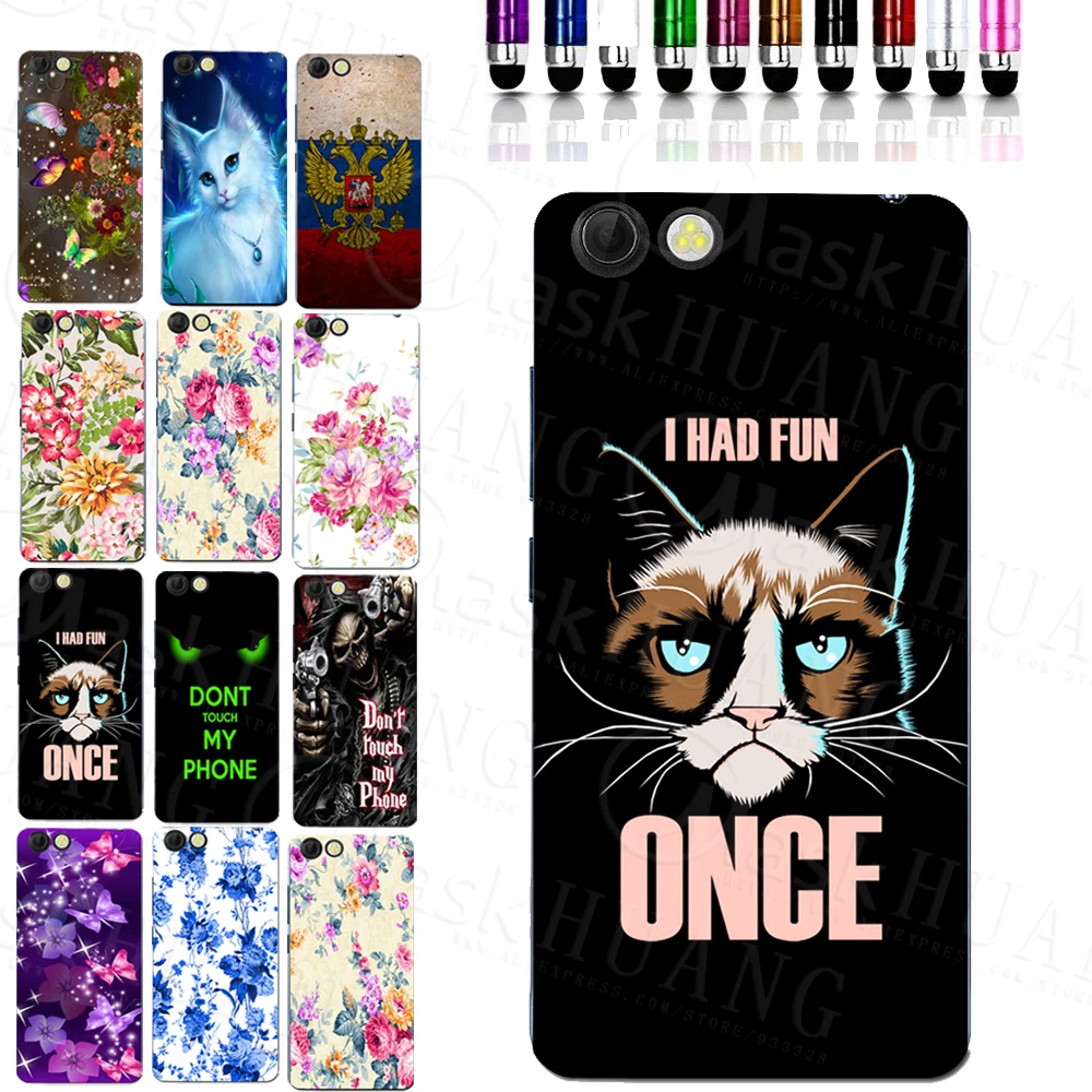 2016 модная красивая задняя крышка из ТПУ в стиле ретро с цветами для Prestigio Muze F3