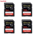 SanDisk Extreme PRO SD-карта, 256 ГБ, 128 ГБ, 64 ГБ, 32 ГБ, 16 ГБ