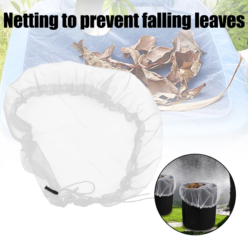 

Rain Barrels Mesh Cover Drawstring Design Only Allows Water to Come in Buckets Tank Rain Harvesting Net Tool Protector 2020ing