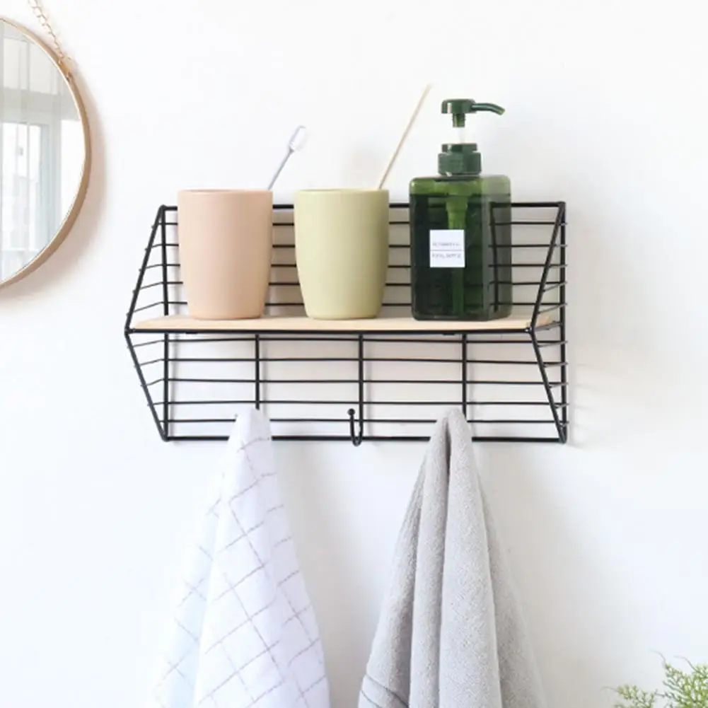 Скандинавские кованые перегородки настенная полка крепкие прочные украшения