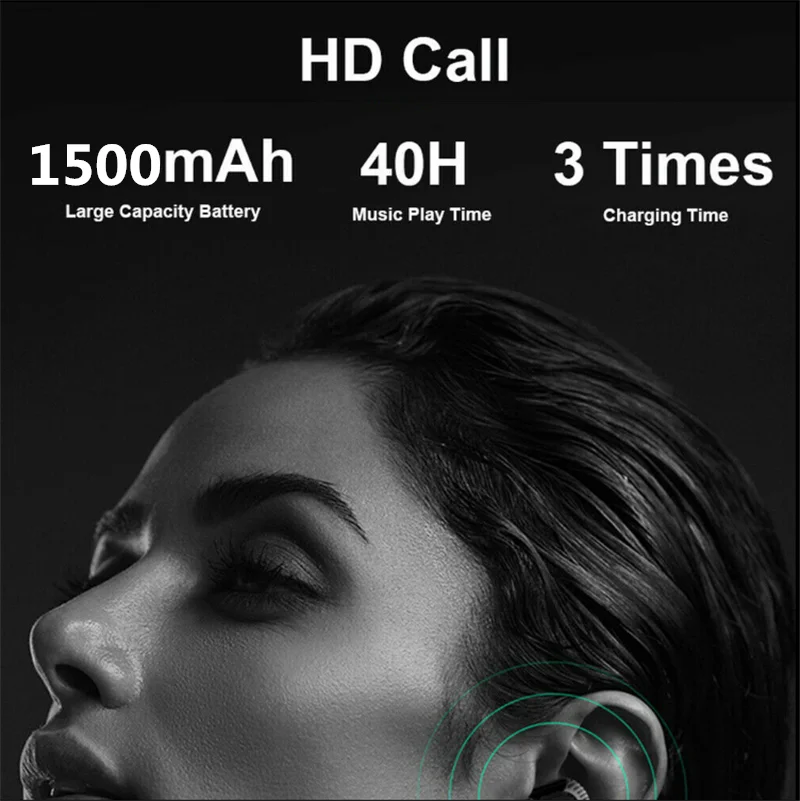 

SPTUO X20 Bluetooth Earphone Smart Noise Cancel Wireless Headphons HiFi IPX5 Earbuds mini Headset with LED Display Charging Box