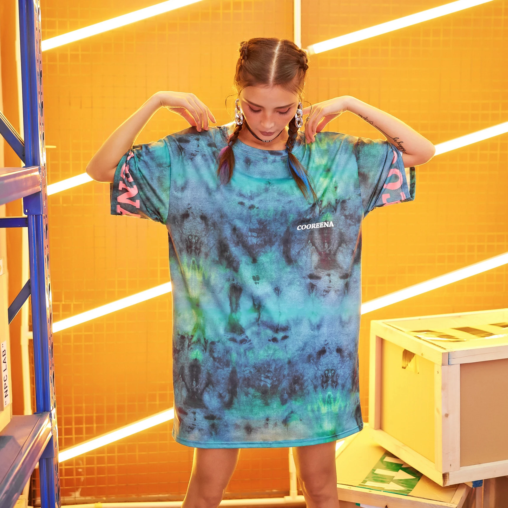 Женская футболка большого размера с принтом в стиле Харадзюку летняя для резинки