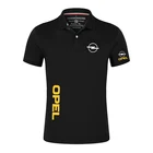 Летняя мужская Удобная футболка-поло OPEL 2021, повседневная Однотонная футболка с короткими рукавами, мужские классические топы унисекс, футболка на заказ