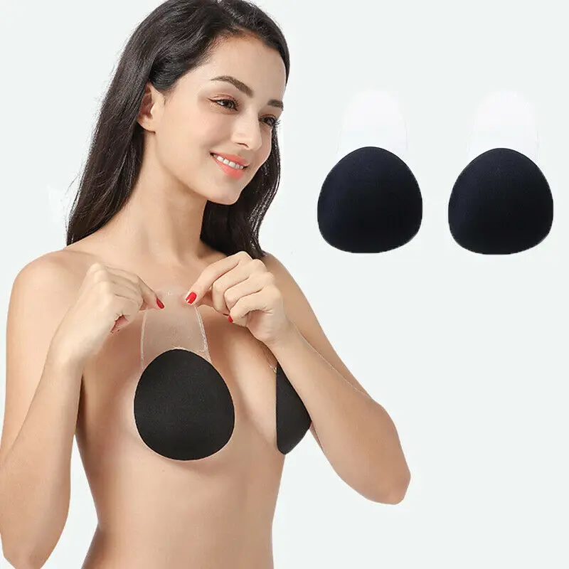 

Silicone Push Up Strapless Invisible Breast Lifting Bra Bust Tape Nipple Cover