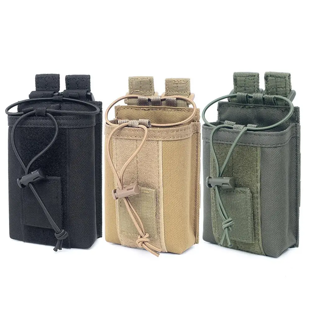 

1000D Nylon Outdoor Pouch Tactical Sports Pendant Military Molle Radio Walkie Talkie Holder Bag Magazine Mag Pouch Pocket New