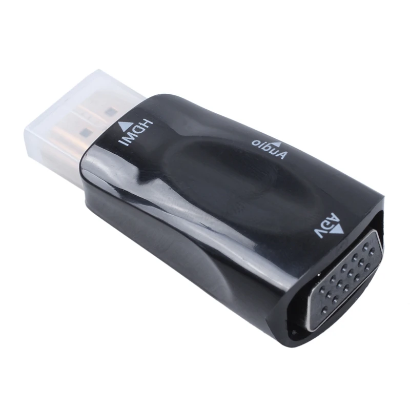 HDMI к VGA конвертер с золотым покрытием разъемом 3 5 мм аудио кабель беспроводного