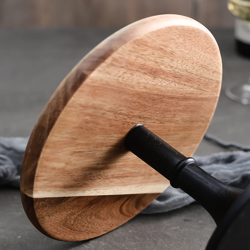 Деревянный поднос с высокой ножкой для торта хранения десертов фруктов