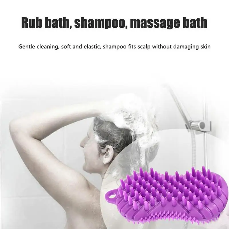 

Silicone Scalp Massage Brush Comb Shampoo Soft Hair Washing Comb Shower Brush Shampoo Brush Dandruff Removal Body Brush