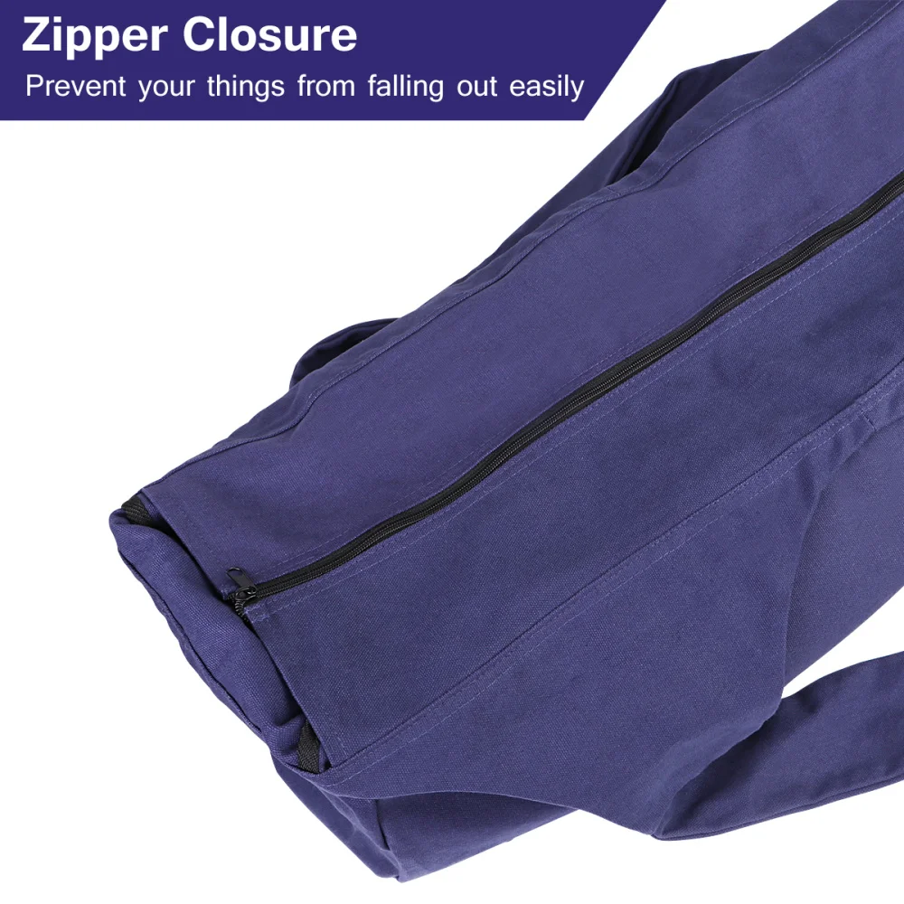 

TENDYCOCO Large Yoga Mat Bag Multi-Purpose Gym Bag Yoga Mat Tote Sling Carrier with Side Pockets and Zippers Purple