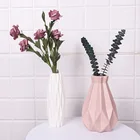 Пластиковая ваза для оригами, белая имитация керамического цветочного горшка, корзина для цветов, украшение в скандинавском стиле ваза для украшения интерьера