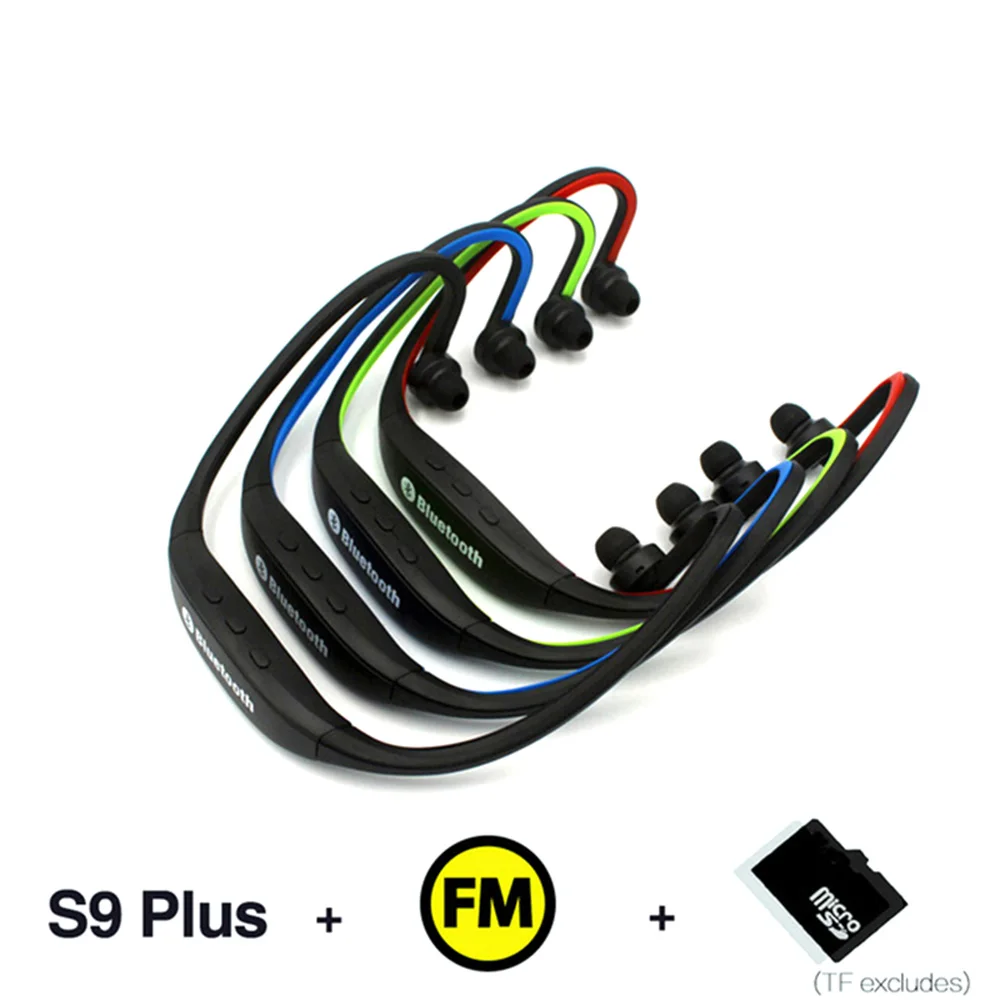 S9 Plus Bluetooth наушники Спортивные Беспроводные Поддержка TF/SD карты гарнитура