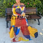 Женское платье с принтом в африканском стиле, большие размеры