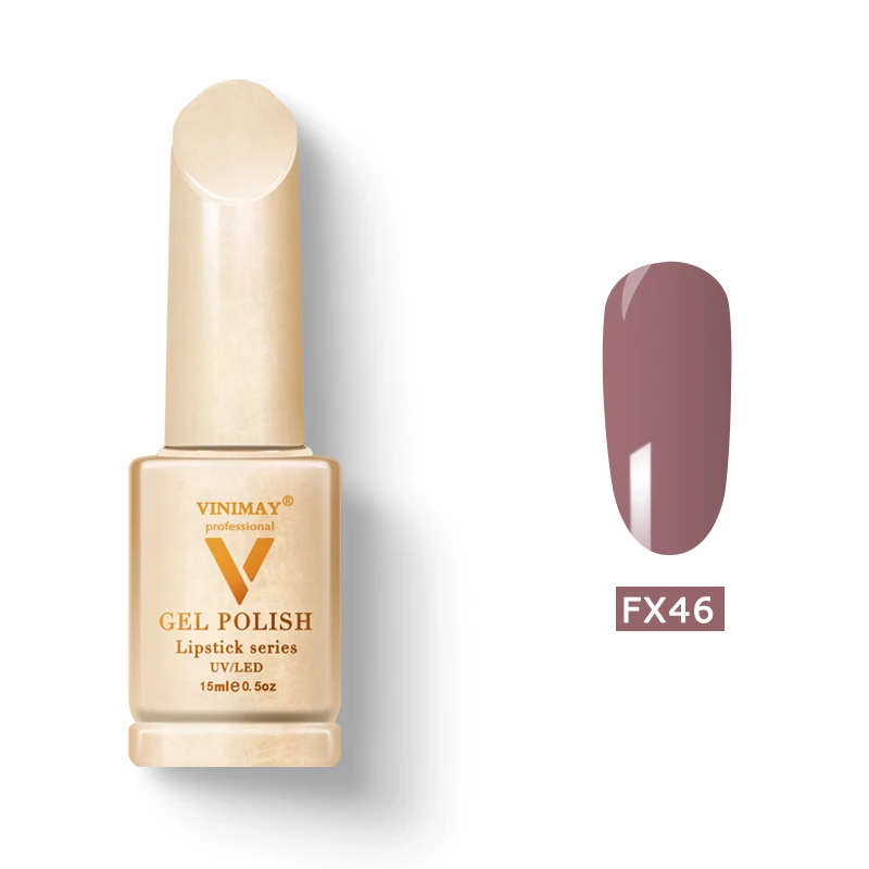 FX46 VINIMAY акриловый гель для маникюра УФ гель лак для ногтей растворяемый Гель-лак гель Лак Цвет праймер маникюр ногтей гель лак салон 15 мл - Цвет: FX46