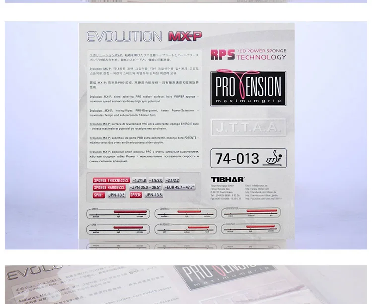 Tibhar Evolution Mx-p/el-p/fx-p ракетки для настольного тенниса Ubber ракетка Спортивная Быстрая атака петля для пинг-понга каучуки