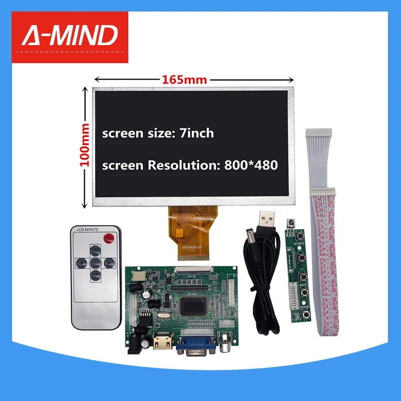 7 дюймовая плата управления для Raspberry Pi Banana/Orange Mini ЖК экраном монитором и