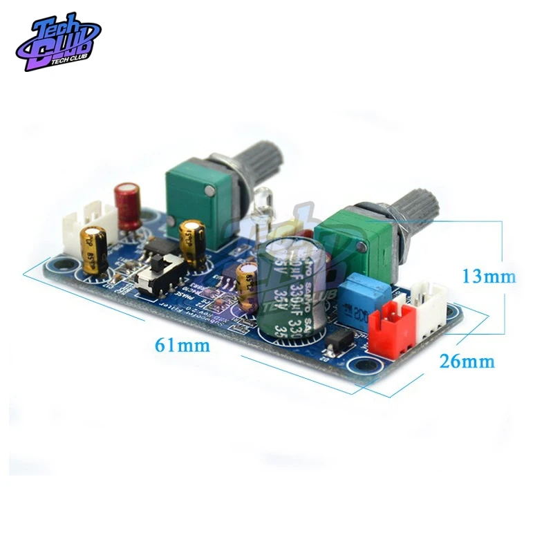 Фильтр нижних частот басовый сабвуфер предусилитель Плата усилителя одиночная