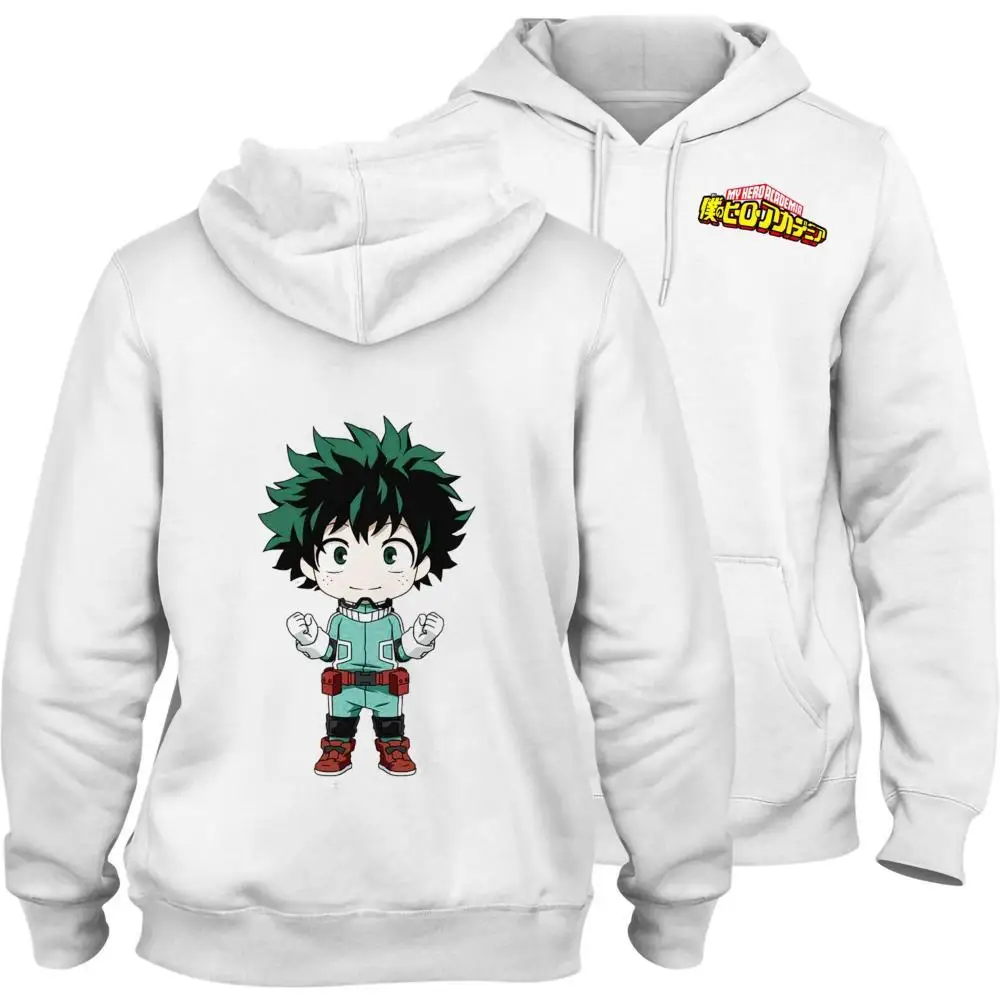 

My Hero Academia Printed Graffiti Trendy Fleecy Hoodie With Kangaroo Pocket Winter Junior Sweater Academia-579