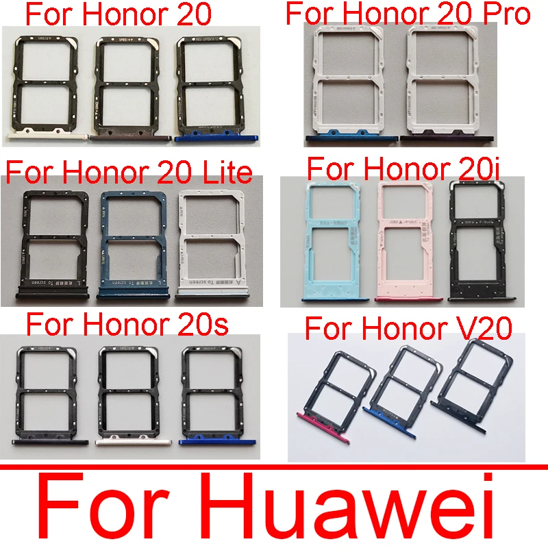 

Гнездовой адаптер для Sim-карты для Huawei Honor 20 Pro Lite Youth 20i 20s View 20 V20, сменный держатель для карт Micro SD