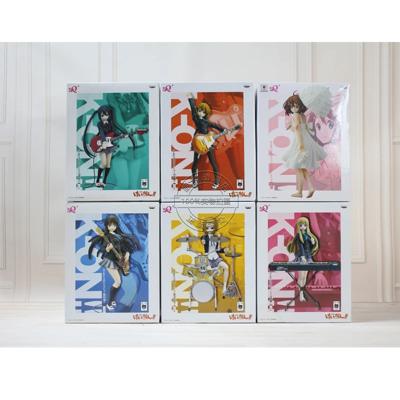 BANDAI Banpreto K ON SQ Hirasawa Yui Akiyama Mio Tainaka Ritsu Kotobuki Tsumugi Адзуса Накано аниме игрушки Фигурки |