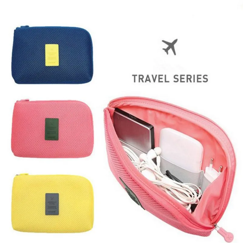 

Portable Data Cable Storage Bag Earphone Wire Organizer Case for Headphone Line Headset Closet Organizer Storage Box Storage New