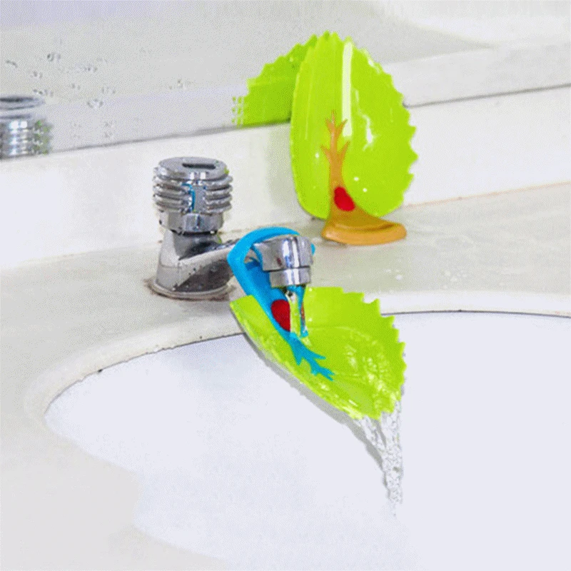 

New Hot Sale Cartoon Leaf Sink Extension Faucet Kids Children Washing Hand Water Guide Device