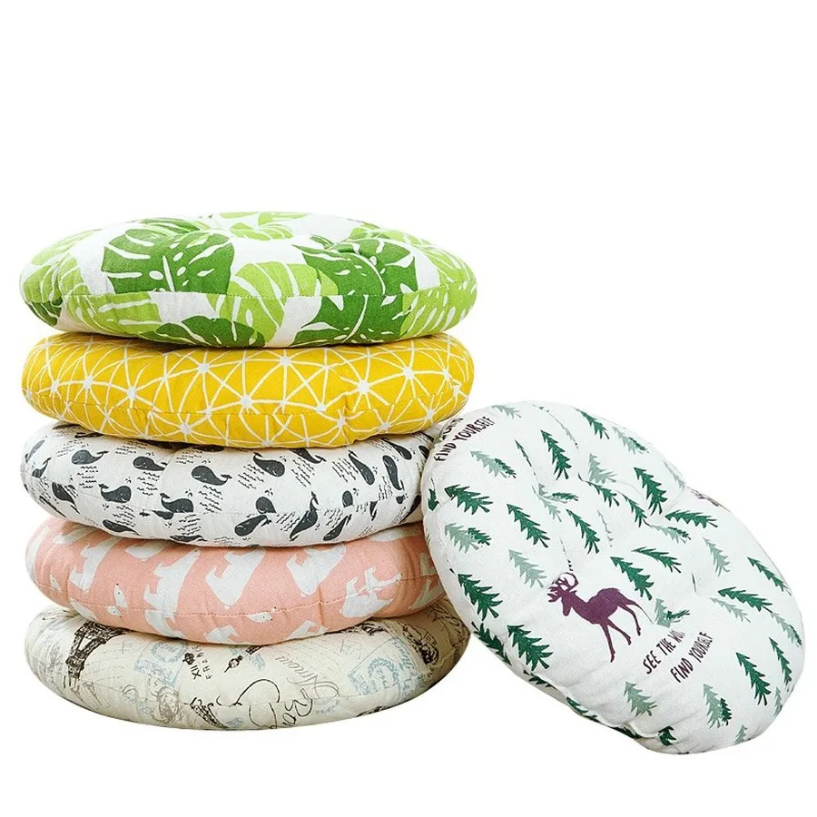 Утолщенные подушки для сидений стульев Корейская напольная Подушка круглая