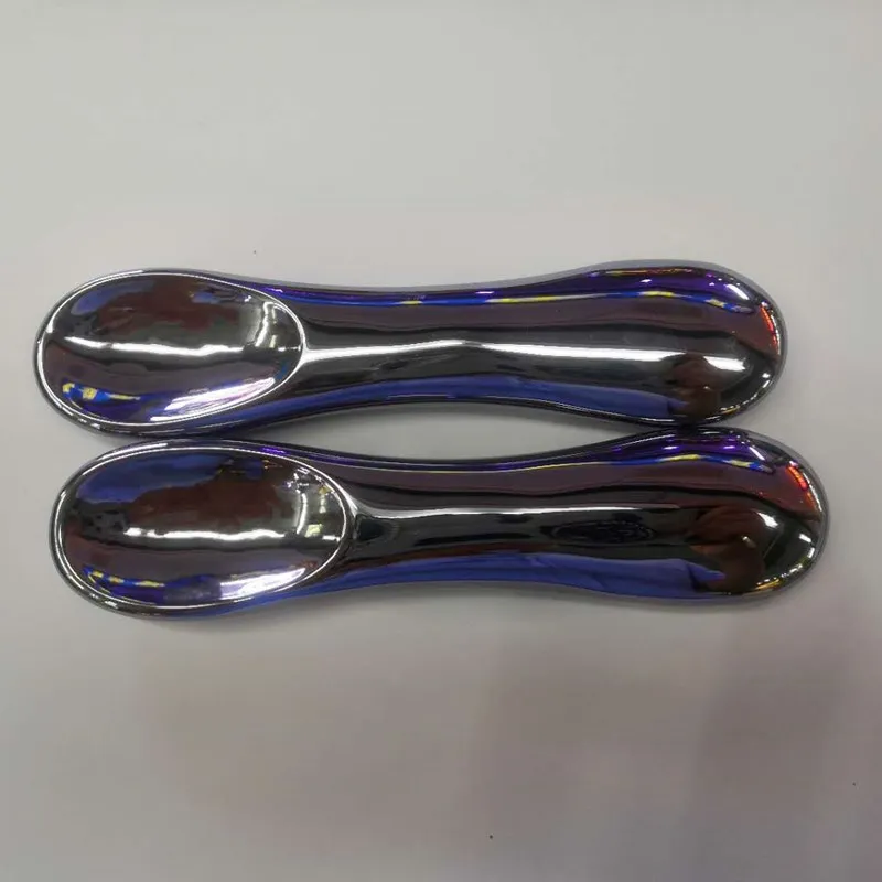 

Terahertz Massage Health Spoon Alloy Ice Spoons Sliver Japan Round Smooth Maintenance Home Tableware Dinnerware 79.5*24*12Mm