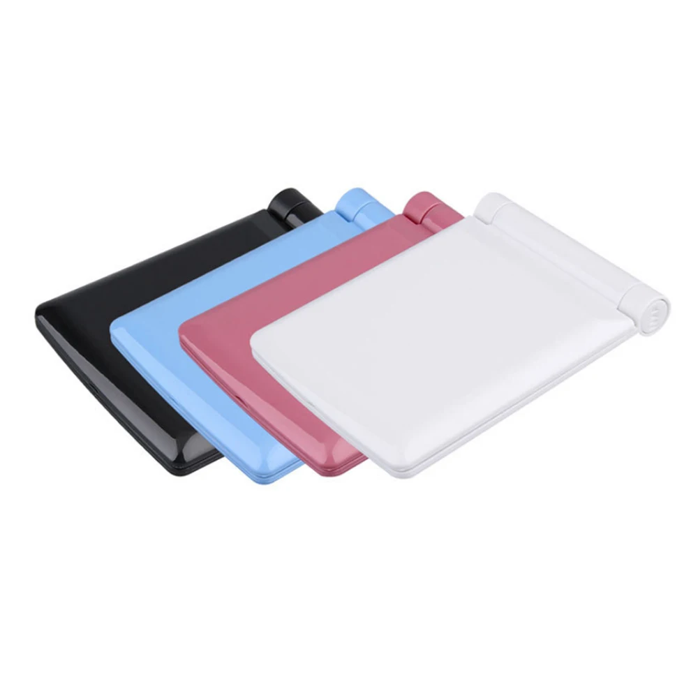 8 светодиодный косметическое зеркало складной двойной карман с подсветкой для