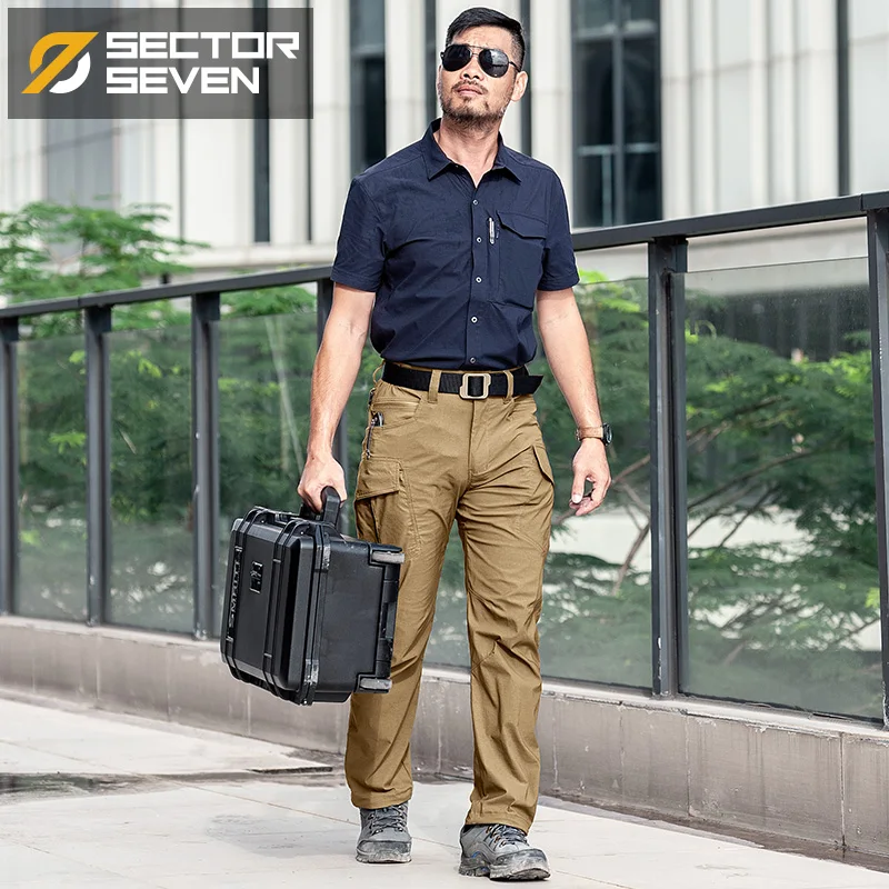 Brown Sector Seven GT2, водонепроницаемые тактические мужские брюки, карго, повседневные штаны, армейские, военные, рабочие мужские брюки - Цвет: Brown
