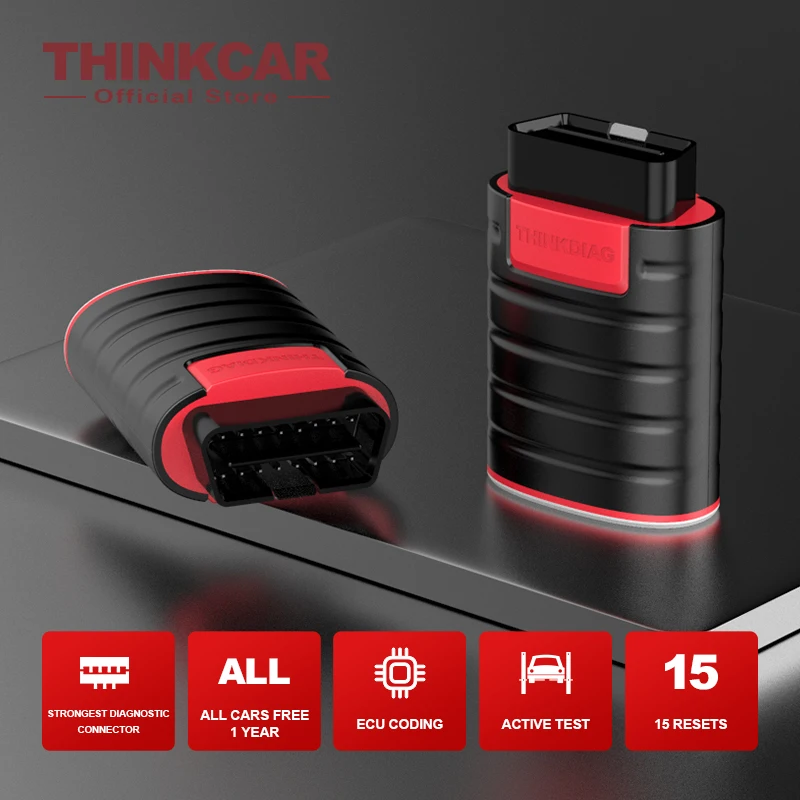 

ThinkDiag All Cars Softwares Free 1 Year Action Test ECU Coding Bluetooth Obd 2 Diagnostic Tools 15 Resets Obd2 Auto Scanner