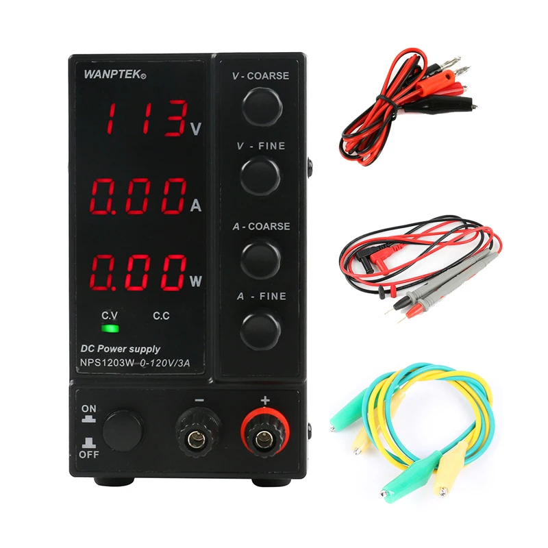 NPS1203W 0.1V0.01A NPS306W 605 Вт 3010 Вт 1203 Вт мини Импульсный регулируемый источник питания постоянного тока дисплей питания 30 в 60 в 120 В 6A 10A 0,1 в 0.01A 0,01 Вт - Цвет: NPS1203W 0.1V0.01A