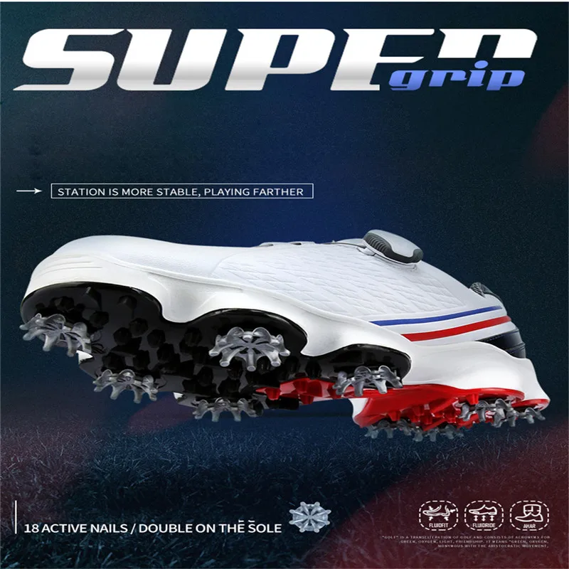 PGM обувь для игры в гольф Для мужчин Водонепроницаемый дышащая с