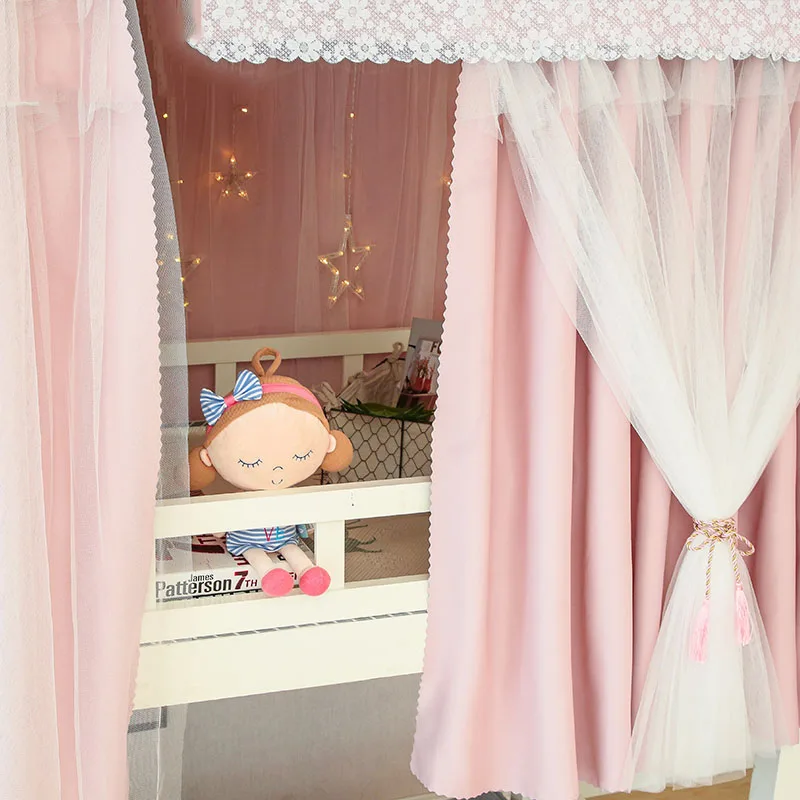 Занавеска для кровати в виде сердца девушек утолщенная затеняющая Верхняя и