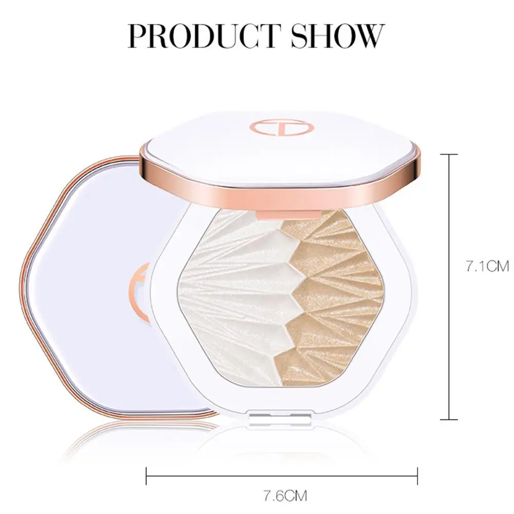 HobbyLane лицевая Глянцевая пудра торт стерео палитра MakeupRepair объем Румяна для лица