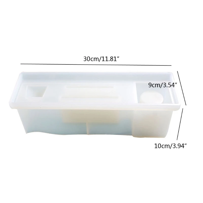 

3 in 1 Multifunctional Pen Holder Photo Frame Resin Molds Picture Frame Pen Pencil Cup Holder Home Office Ornaments Mold