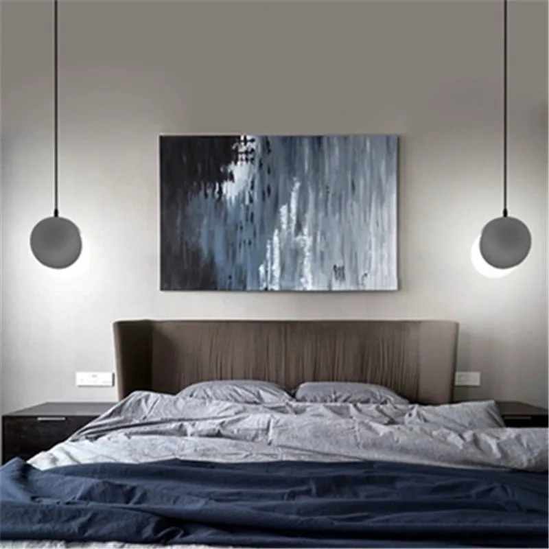 Nordic Moon Eclipse Design Bedroom Bedside Led Chandelier Creative Art Circle Living Room Restaurant Study Kitchen Lights | Лампы и
