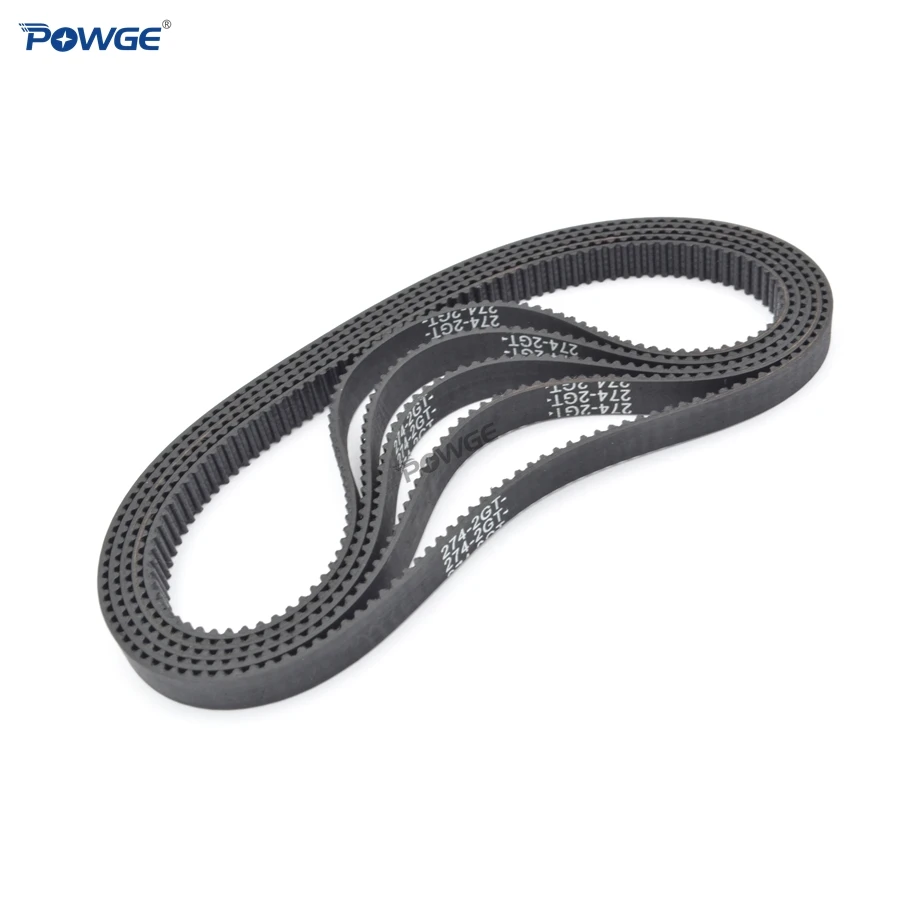 POWGE 2MGT 2 м 2GT синхронный ремень ГРМ длина шага 274/278/280/284/288 Ширина 3/6/9/15 мм зубов 137 139