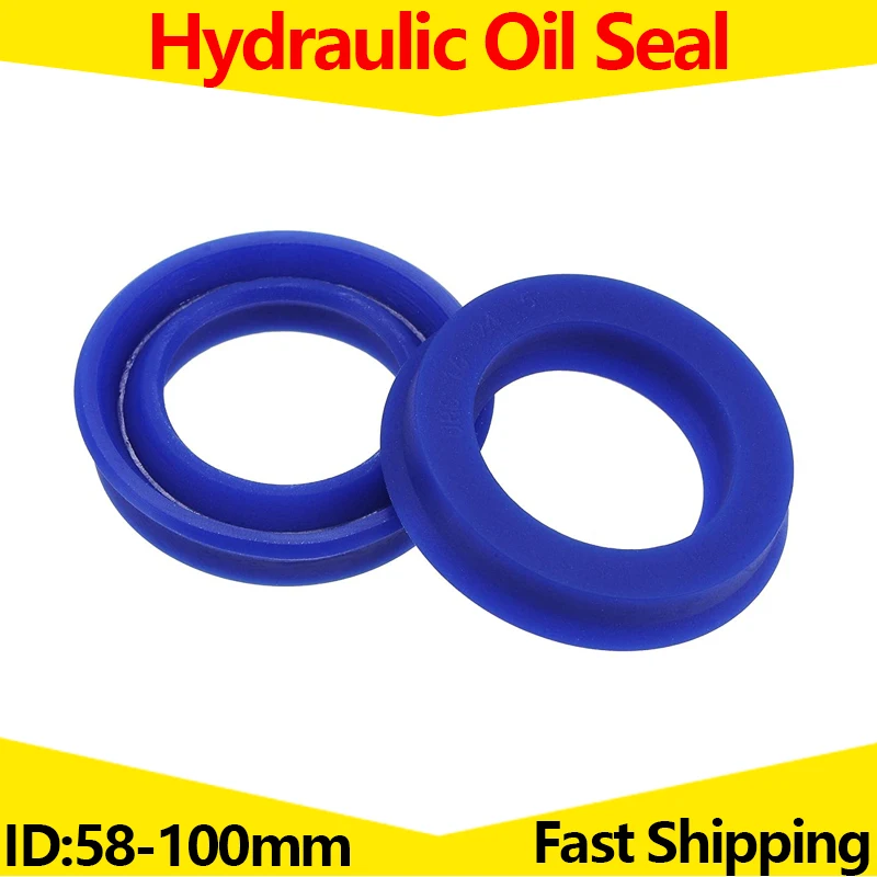 

UHS Type Ring Polyurethane (PU) Hydraulic Oil Seal Cylinder Piston Sealing ring Gasket ID 58-100MM