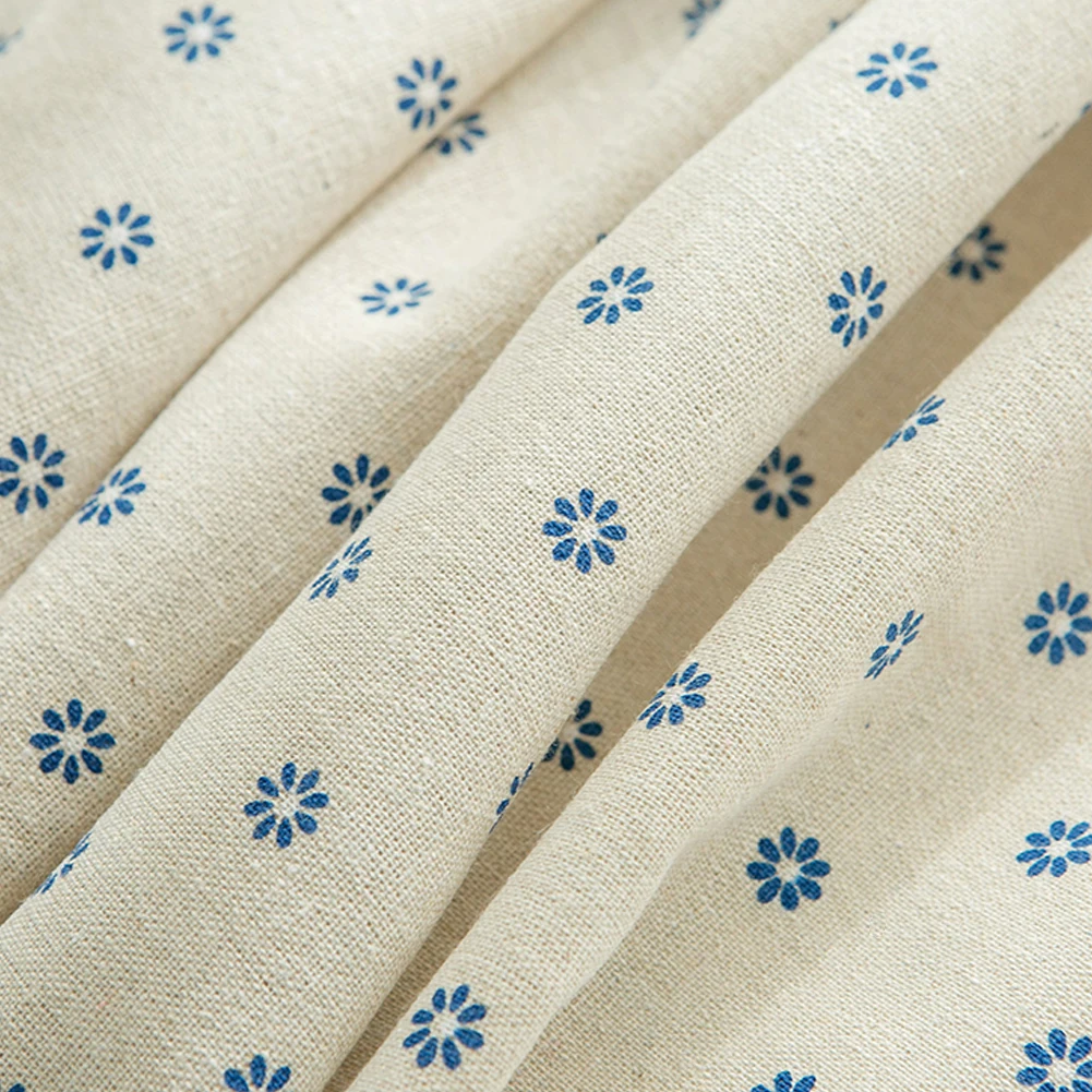 

90*90 Flower Pattern Tablecloth Linen and Cotton Lace Edge Rectangular Table Cloth Home Hotel Textile