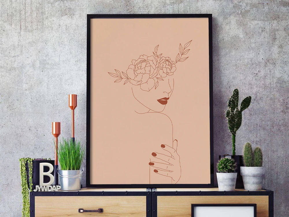 Художественный принт с цветами для женщин | Настенное искусство цветком и