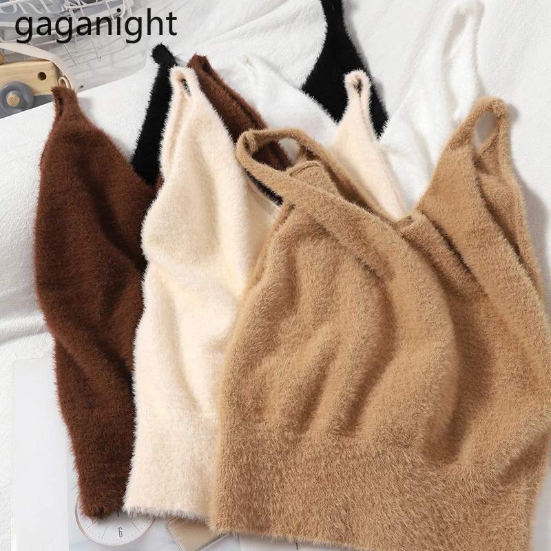 

Gaganight модный однотонный женский жилет сексуальные рукава Офисная Женская майка Camis новый осенне-зимний вязаный короткий жилет шикарные кор...