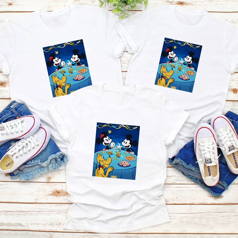 

Disney Clothes Mom and Daughter Equal Mickey Mouse and Friends Print Aesthetic Women T-shirt Family Onions Mom's Daughter