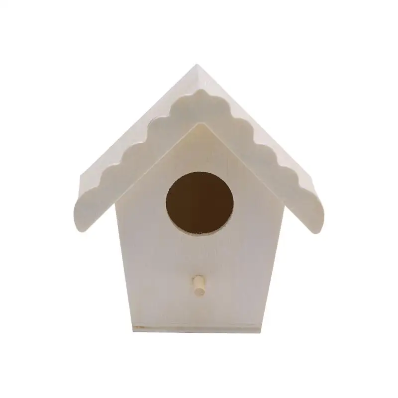 1 шт. клетка для птиц из цельного дерева декоративная натуральная прочная коробка