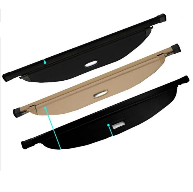 

Car Rear Trunk Security Shield Cargo Cover For Subaru Tribeca 2013 2014 2015 2016 2017 (Black, beige)