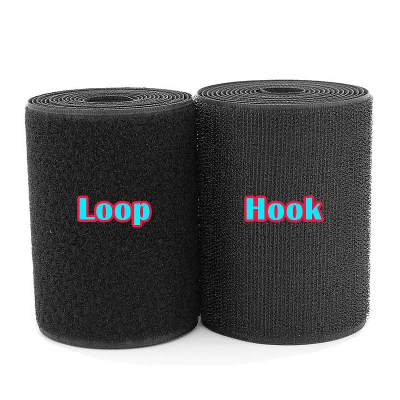 1m Hook add 1m Loop 200 мм ширина velcros нет текстильная застёжка лента с липучками для шитья волшебная лента наклейки velcroing ремень одежда высокого качества - Цвет: 1m Hook add 1m Loop