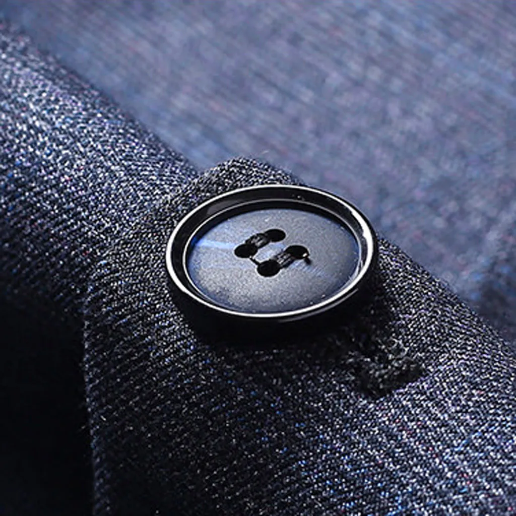 

Men's Plaid Formal Business Blazer / Men Suit Coat / Wedding Dress Mens Gray Lapel Slim Fit Stylish Blazer Coat 8.13
