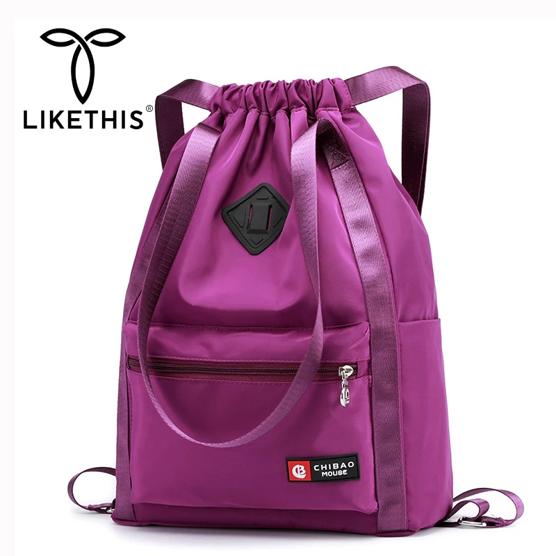Женский нейлоновый рюкзак LIKETHIS черный для путешествий 2020 высокое качество