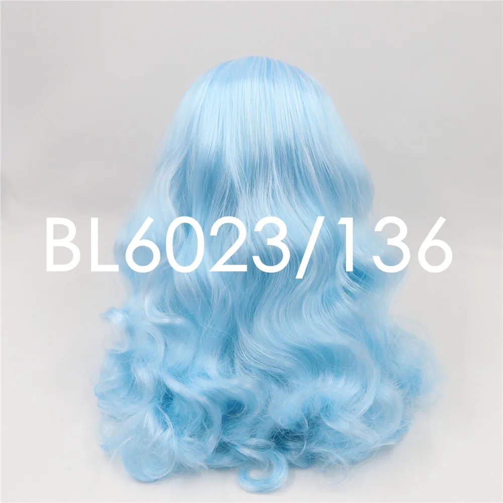 DBS blyth кукла ледяной парик rbl головы и купола ярко зеленые волосы синие для