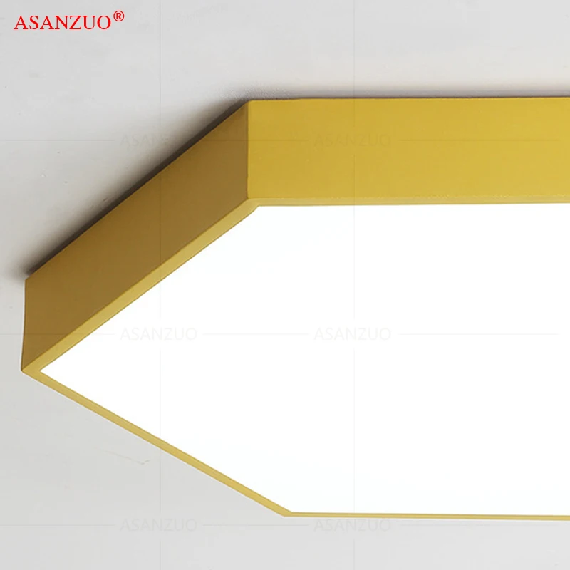 $26.48 LED Ceiling Lights Modern Lamp Nordic Simple Hexagonal Ceiling lamp Study Living room Bedroom Living Room Lighting