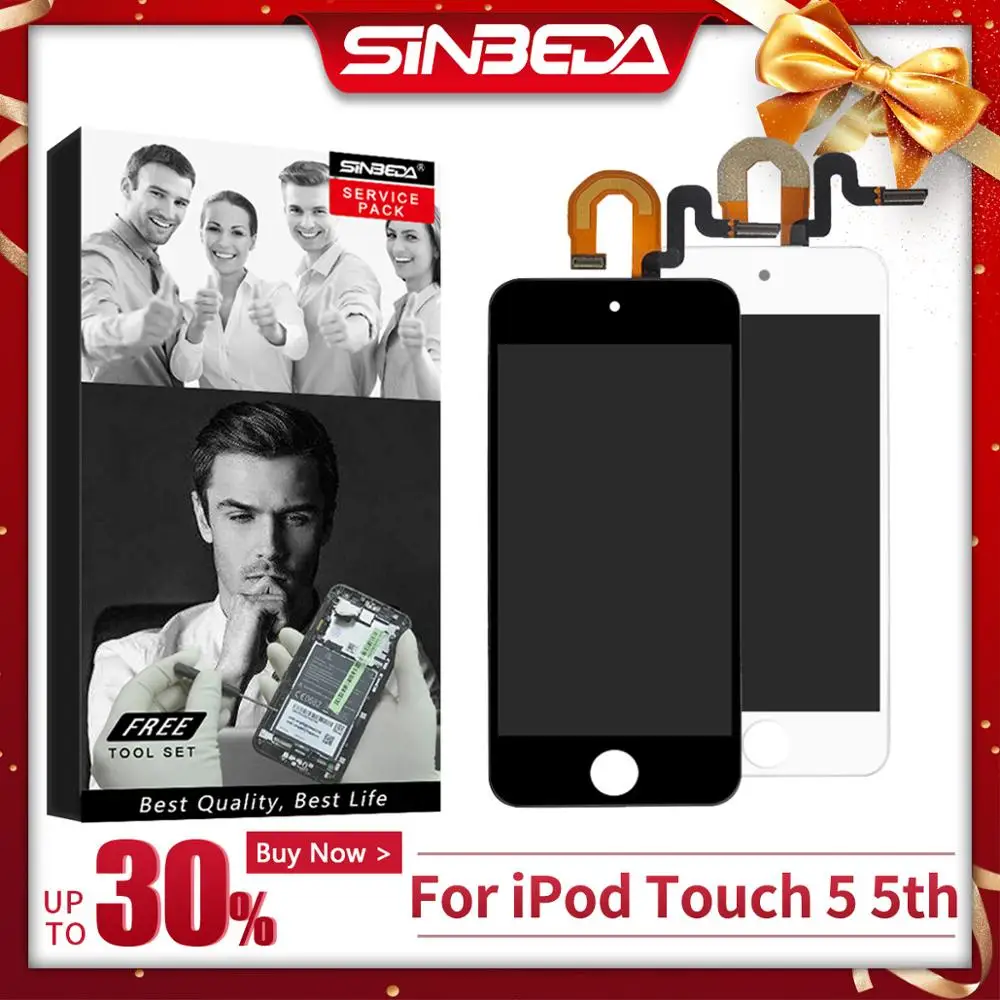 Sinbeda Лучшая цена Дисплей для Ipod Touch 5 5th ЖК дисплей Сенсорный экран планшета сборки